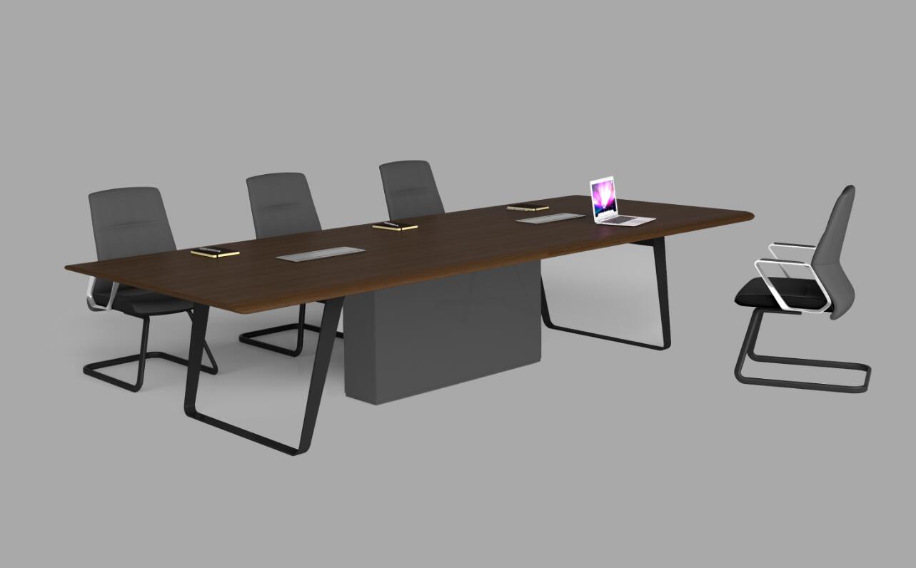 会议桌-油漆办公桌-曲智H002会议桌 